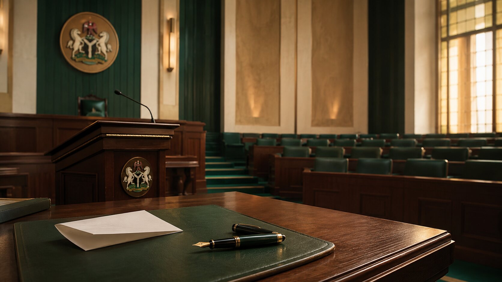 A dignified Nigerian civic chamber
